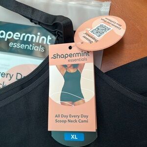 Shapermint “All Day Every Day” Scoop Neck Cami Sz XL - Black